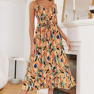 Ruffle Hem Maxi dress